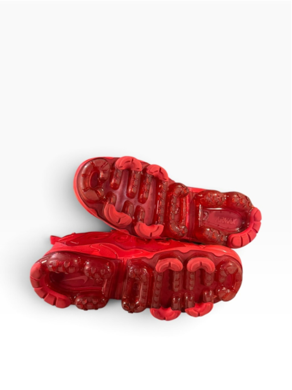 Nike Air VaporMax Plus Triple Red Sneakers Men's Size 9.5 CW6973-600 - Picture 8 of 10